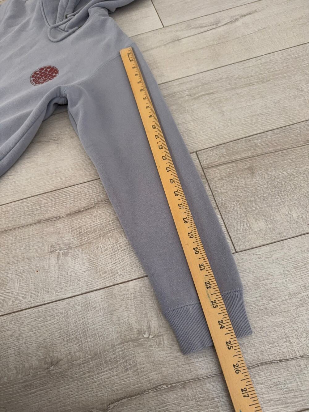 Rip Curl Graphic Fleece Hoodie Men's Medium Gray Pullover Sweatshirt